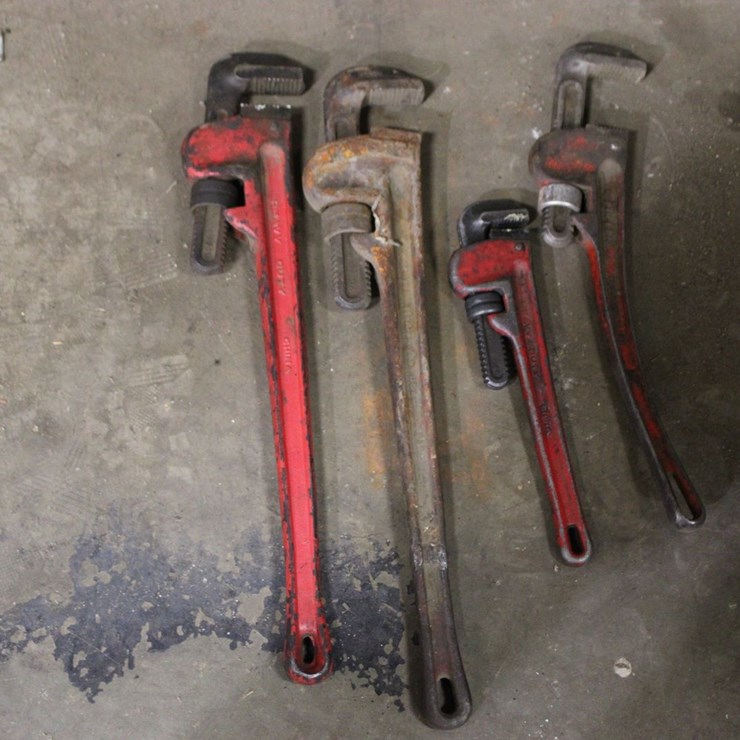 Four Pipe Wrenches