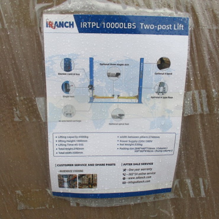 #6560 • IRTPL 10000LBS Two-post Lift