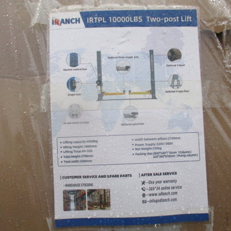 #6559 • IRTPL 10000LBS Two-post Lift