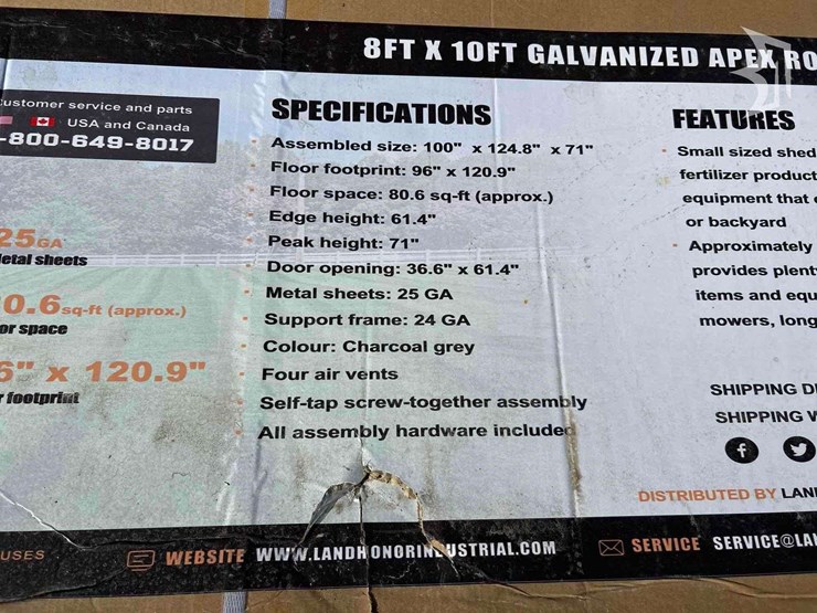 landhonor-lhr-ms0810-galvanized-apex-roof-metal-shed-image-3