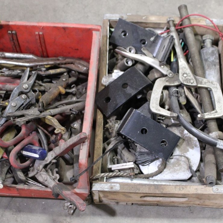 Various Pliers And Shears With Box Of Misc