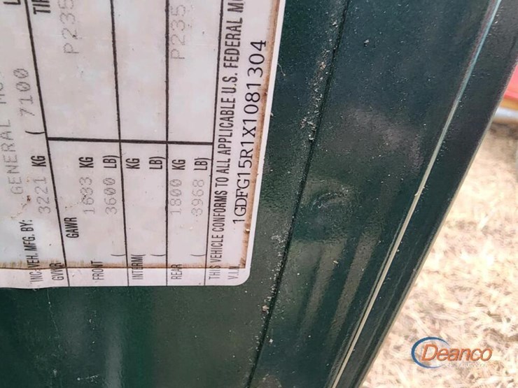 1999-gmc-savana-van,-s/n-1gdfg15r1x1081304:-odometer-shows-190k-mi.-image-7