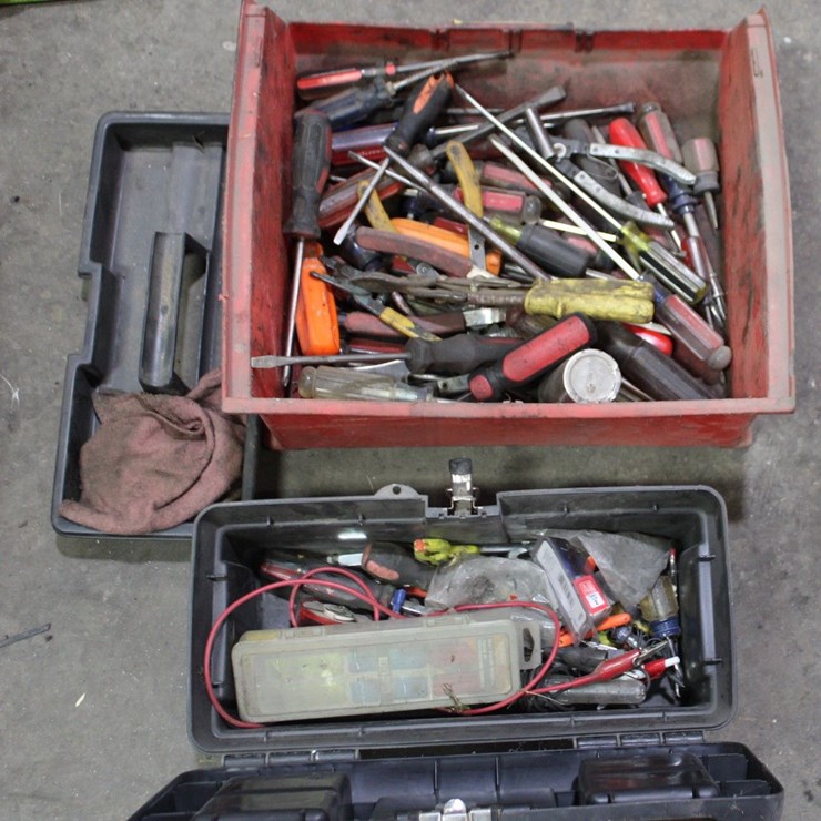 Misc Screwdrivers,Pliers With Tool Box