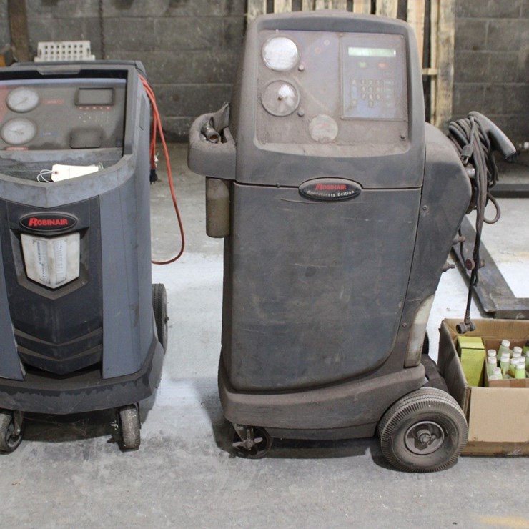 Two Robinair A/C Machines