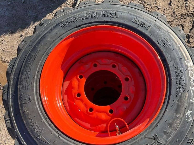 set-4---10-16.5-tires-on-wheels-for-bobcat-image-2