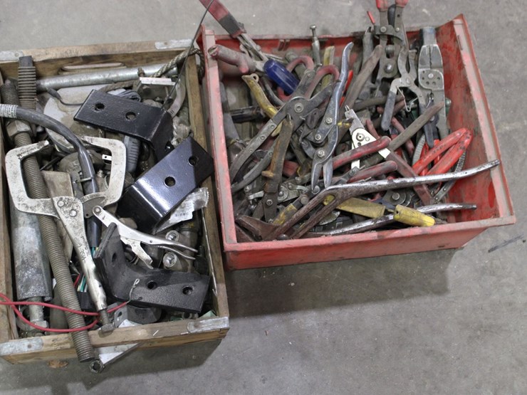 various-pliers-and-shears-with-box-of-misc-image-2