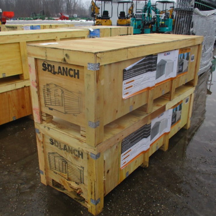 #6948 • 12x20ft Fully Enclosed Steel Shelter