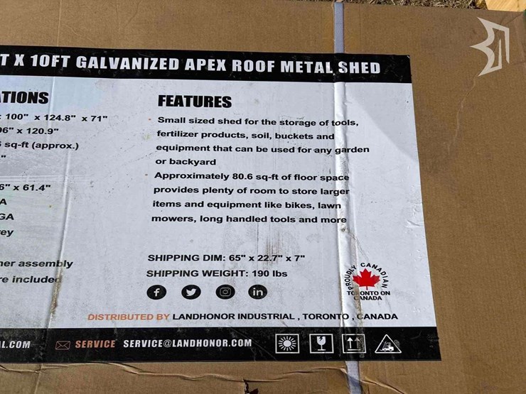 landhonor-lhr-ms0810-galvanized-apex-roof-metal-shed-image-4