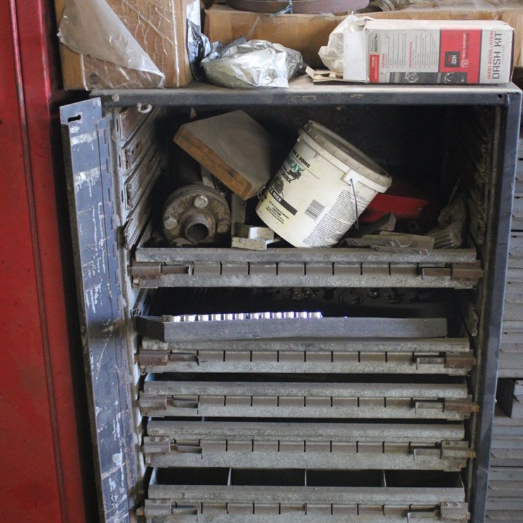 Parts Cabinet With Content