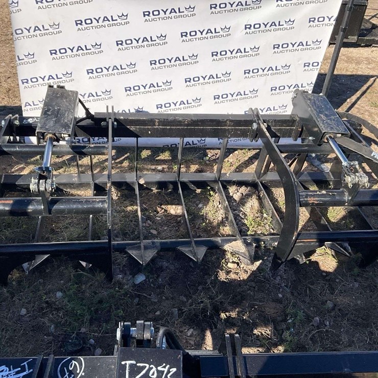 2025 JMR 78in. Dual Cylinder Hydraulic Root Grapple Skid Steer Attachment