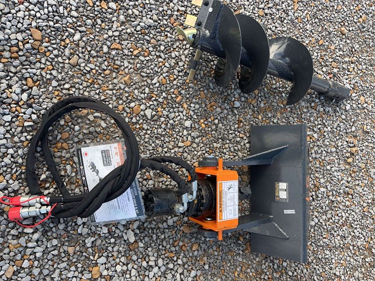 unused-mini-skid-steer-auger-&-bit-attachment-image-2