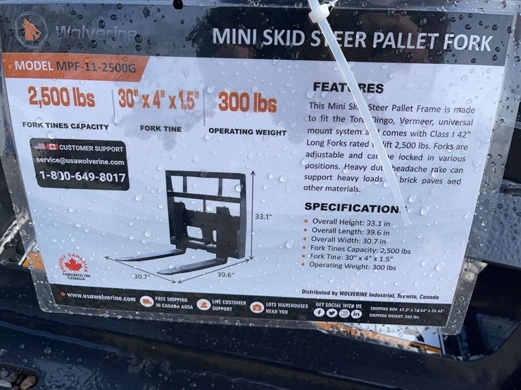 unused-mini-skid-steer-pallet-fork-attachment-image-2