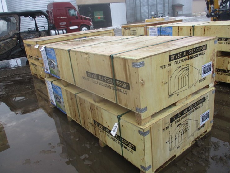 #6562-•-20'x30'all-steel-carport-w/enclosed-sidewalls-image-3