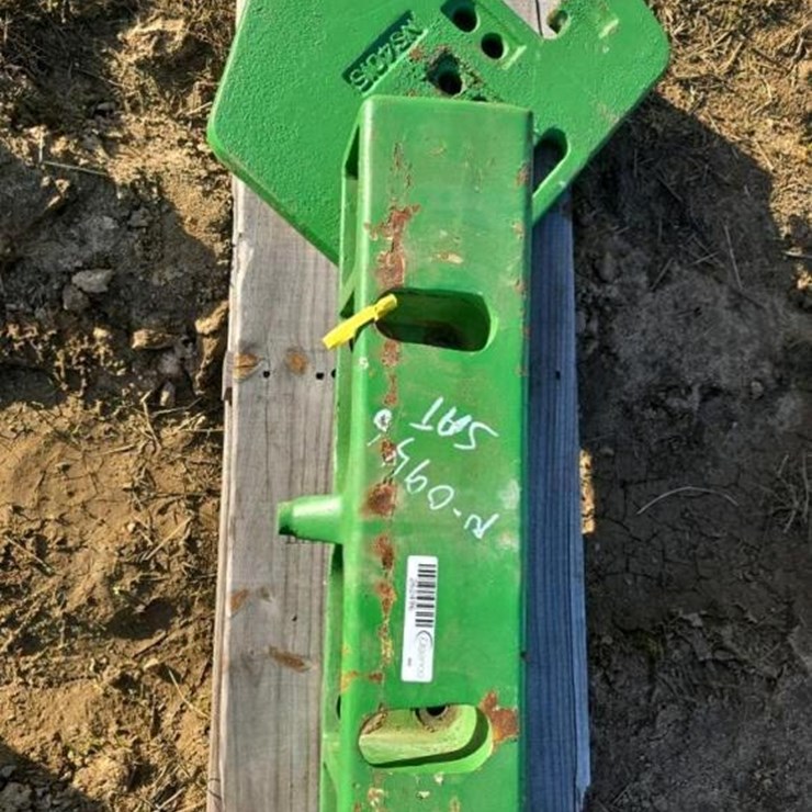 JOHN DEERE WEIGHT BLOCK AND (1) BROKEN WEIGHT