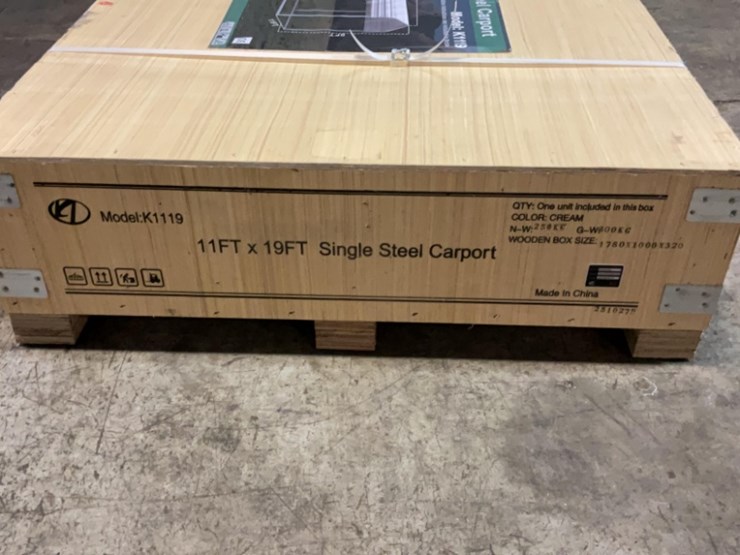 (inv.53023)-new-unused-kj-k1119-all-steel-carport,-11'-x-19'-carport-image-3