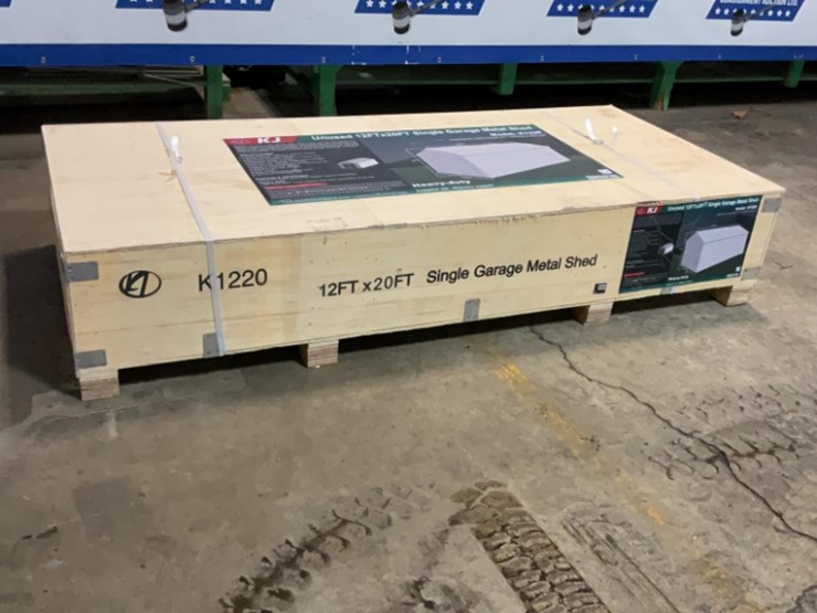 (inv.53010)-new-unused-kj-k1220-metal-garage,-12'-x-20'-heavy-duty-garage-shed-image-3