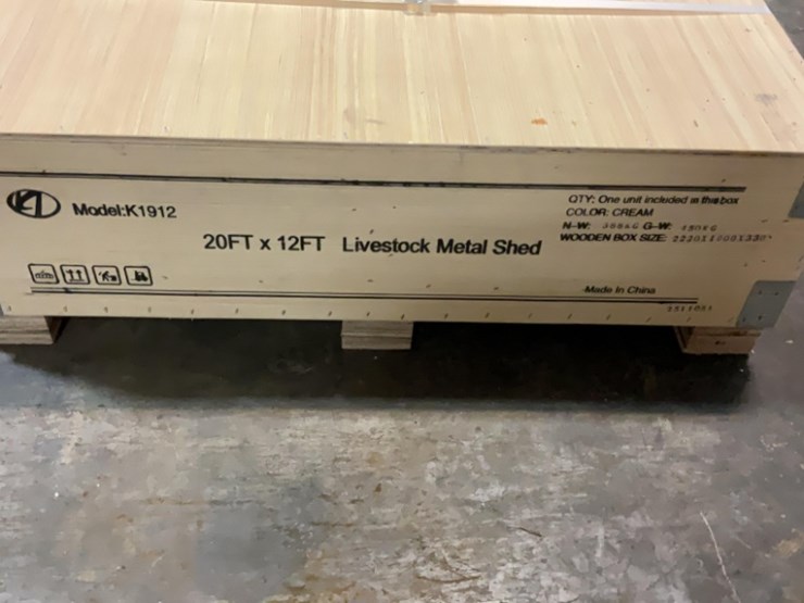 (inv.53021)-new-unused-kj-k1912-metal-livestock-shed,-12'-x-20'-heavy-duty-image-4