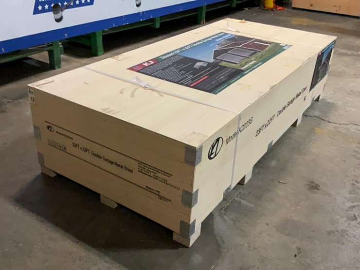 (inv.53013)-new-unused-kj-k2223g-double-metal-garage,-22'-x-23'-heavy-duty-image-4