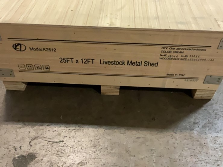 (inv.53012)-new-unused-kj-k2512-metal-livestock-shed,-12'-x-25'-heavy-duty-shed-image-6