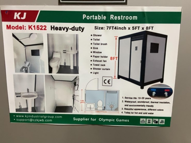 (inv.53039)-new-unused-kj-k1522-heavy-duty-portable-restroom-with-shower,-sink,-toilet,-vent-fan-image-8