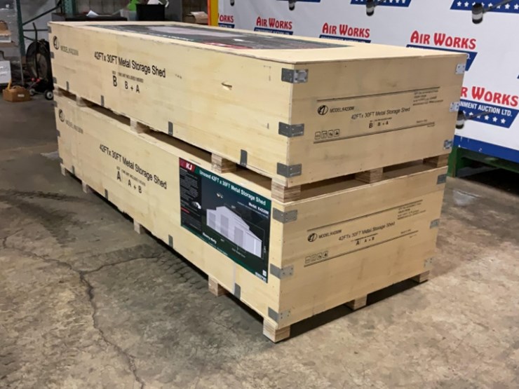 (inv.53015)-new-unused-kj-k4230w-metal-storage-shed,-30'-x-42'-heavy-duty-shed-image-4