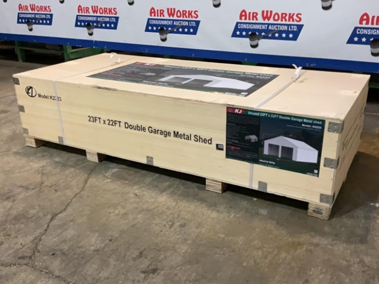 (inv.53019)-new-unused-kj-k2223-double-metal-garage,-22'-x-23'-heavy-duty-shed-image-4