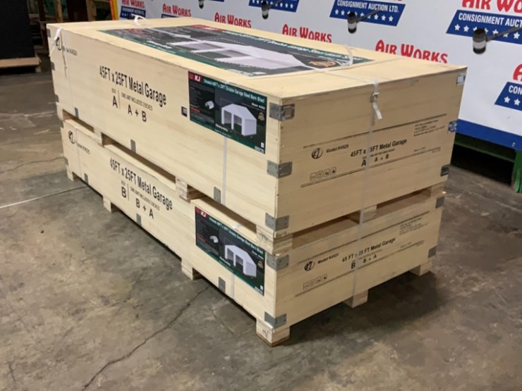 (inv.53027)-new-unused-kj-k4525-double-metal-garage,-25'-x-45'-heavy-duty-garage-image-2