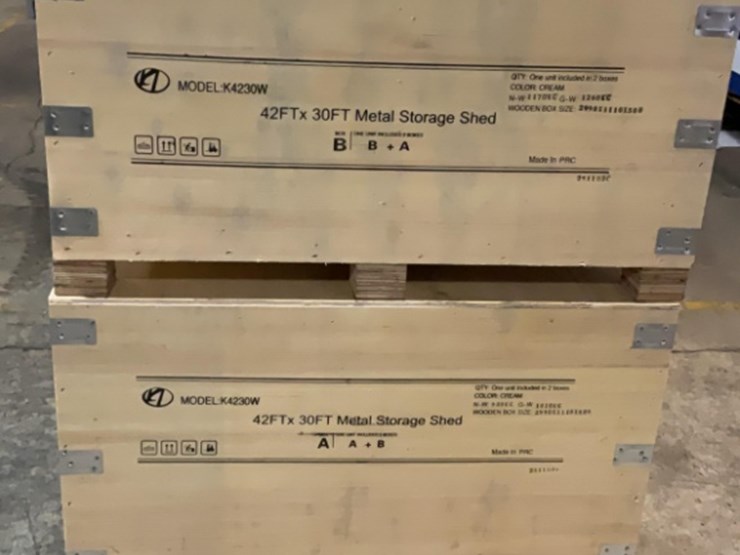 (inv.53015)-new-unused-kj-k4230w-metal-storage-shed,-30'-x-42'-heavy-duty-shed-image-5