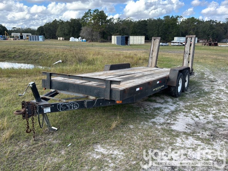 tandem-axle-equipment-trailer,-pintle-hitch,-ramps,-14,000lb-gvwr-image-1