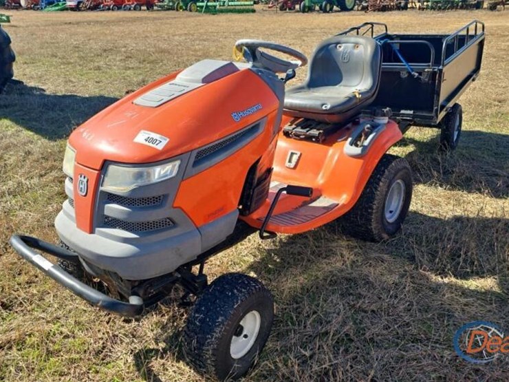 husqvarna-tractor,-s/n-45005-w/-trailer:-23hp-image-1
