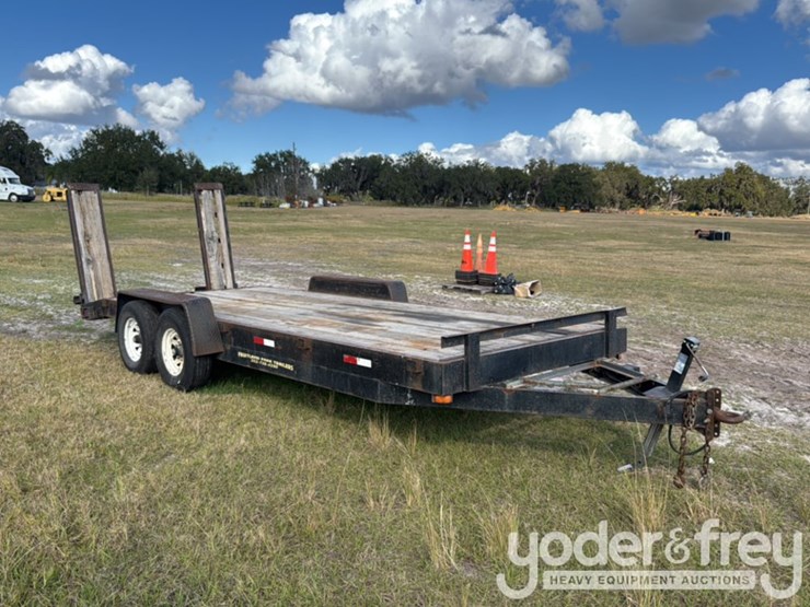 tandem-axle-equipment-trailer,-pintle-hitch,-ramps,-14,000lb-gvwr-image-4