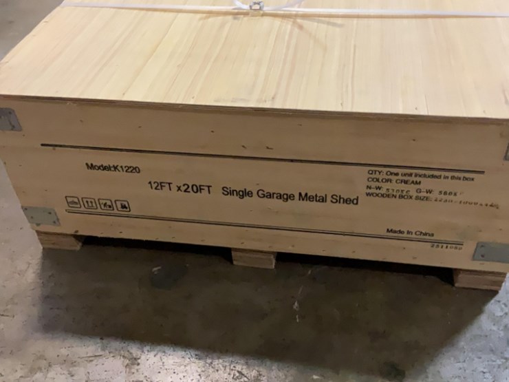 (inv.53020)-new-unused-kj-k1220-metal-garage-shed,-12'-x-20'-heavy-duty-shed-image-5