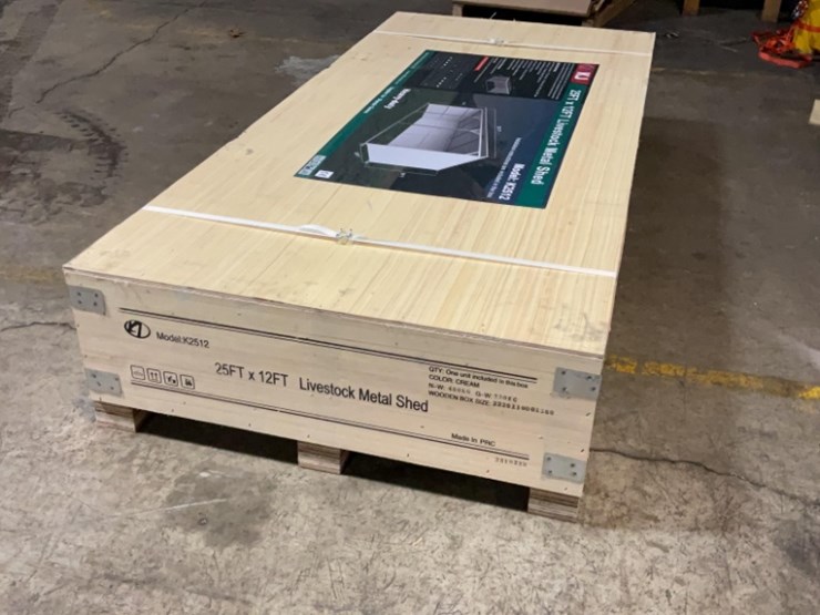 (inv.53012)-new-unused-kj-k2512-metal-livestock-shed,-12'-x-25'-heavy-duty-shed-image-7