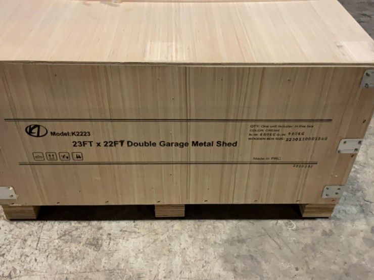 (inv.53019)-new-unused-kj-k2223-double-metal-garage,-22'-x-23'-heavy-duty-shed-image-3