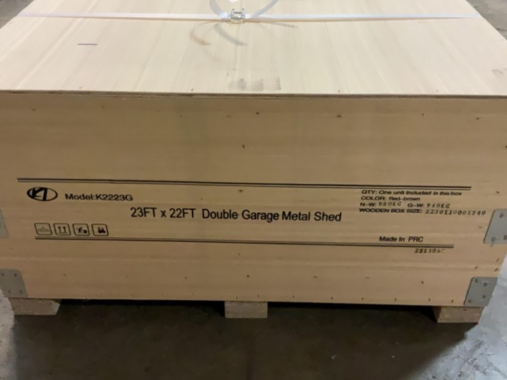 (inv.53013)-new-unused-kj-k2223g-double-metal-garage,-22'-x-23'-heavy-duty-image-5