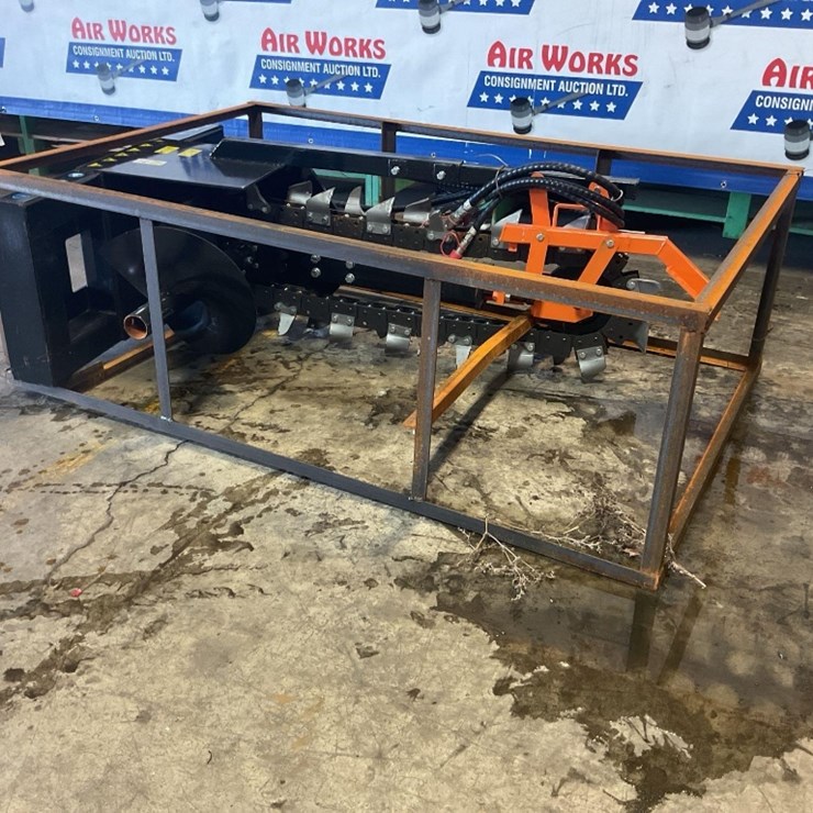 (Inv.53001) Unused 2025 Mower King ECSSCT72 Trencher Skid Loader Attachment