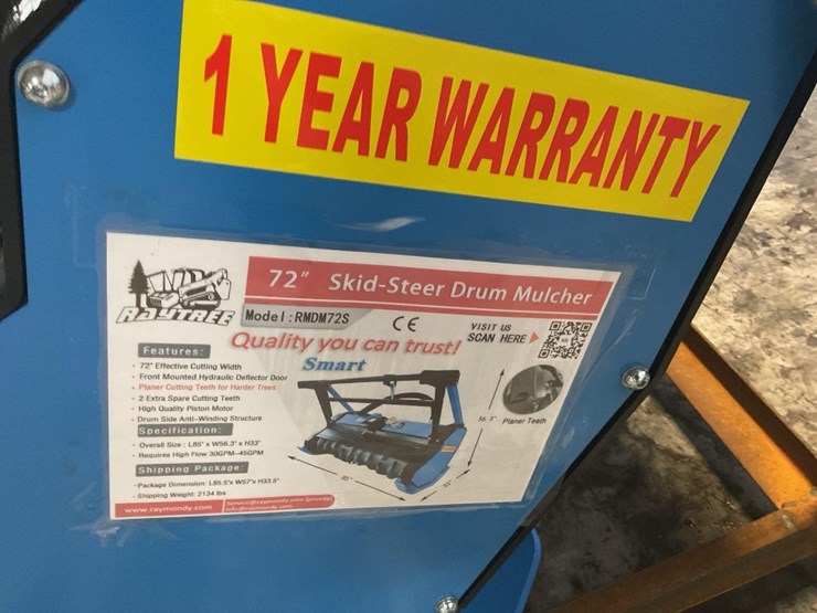 (inv.53003)-new-unused-2025-raytree-rmdm72s-forestry-drum-mulcher-skid-loader-attachment,-72"-drum-image-10