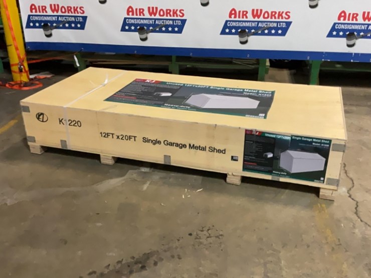 (inv.53020)-new-unused-kj-k1220-metal-garage-shed,-12'-x-20'-heavy-duty-shed-image-3