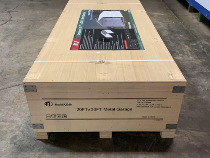 (inv.53025)-new-unused-kj-k2030-metal-garage,-20'-x-30'-open-end-garage-image-3