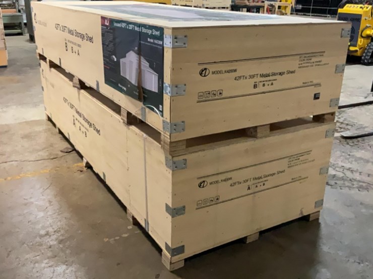 (inv.53015)-new-unused-kj-k4230w-metal-storage-shed,-30'-x-42'-heavy-duty-shed-image-6