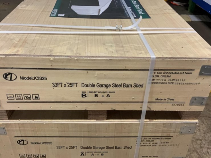 (inv.53018)-new-unused-kj-k3325-double-metal-garage,-25'-x-33'-heavy-duty-shed-image-4