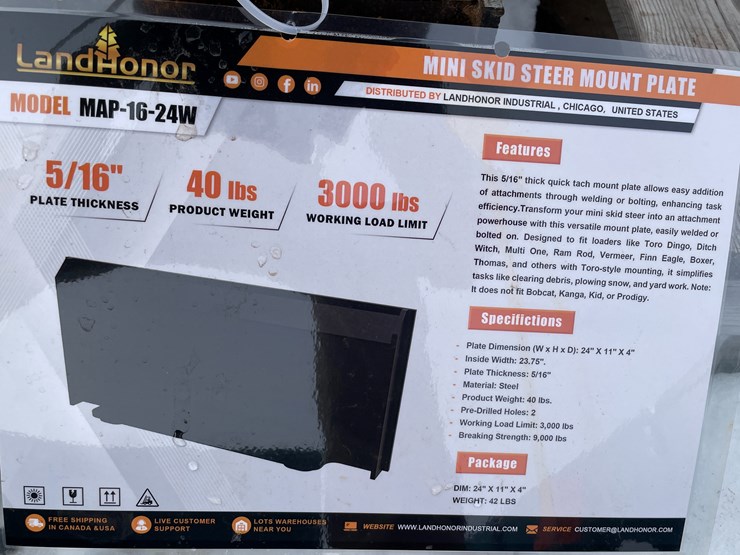 #1461-•-unused-landhonor-mini-skidsteer-mount-plate-image-4