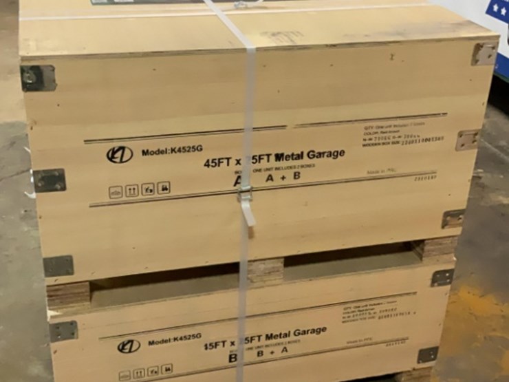 (inv.53017)-new-unused-kj-k4525g-double-metal-garage,-25'-x-45'-heavy-duty-shed-image-5