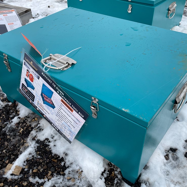 #1464 • Unused Landhonor Ratchet Tie Down & Flat Pack Tool Box