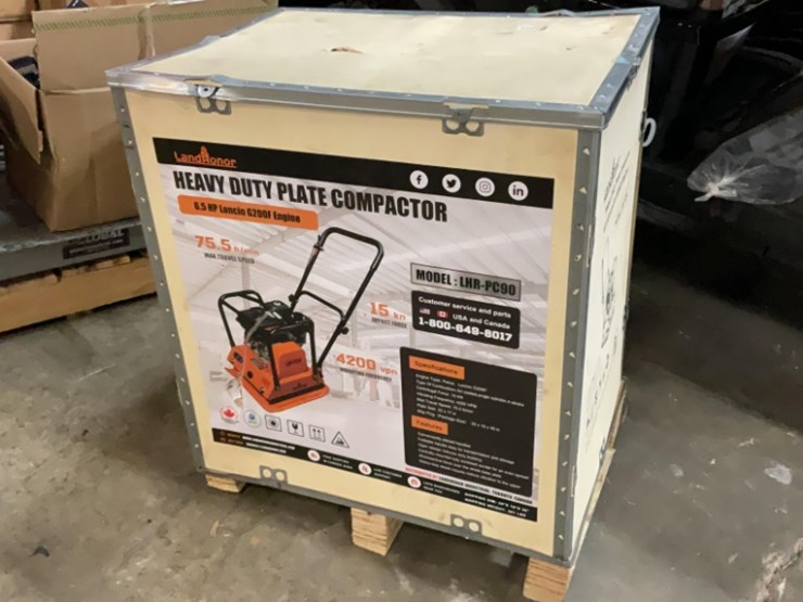 (inv.53043)-new-unused-landhonor-lhr-pc90-heavy-duty-plate-compactor,-6.5-hp-gas-engine,-image-1