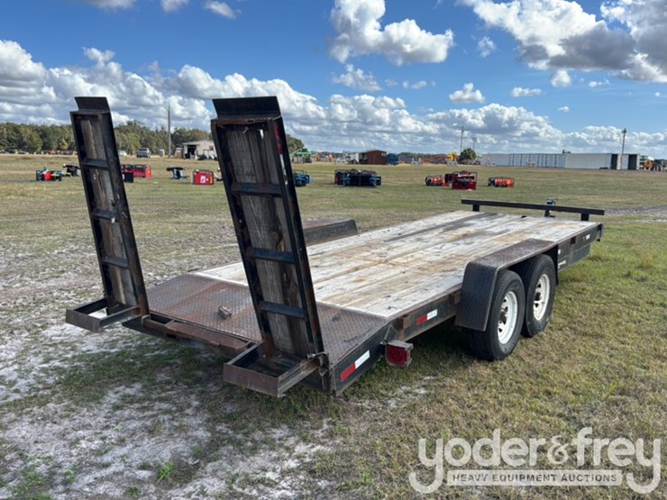 tandem-axle-equipment-trailer,-pintle-hitch,-ramps,-14,000lb-gvwr-image-3