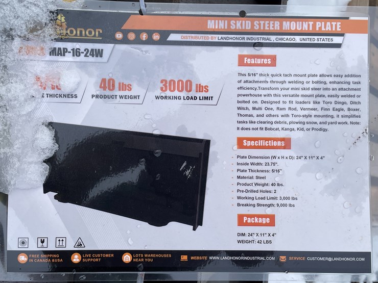 #1460-•-unused-landhonor-mini-skidsteer-mount-plate-image-4