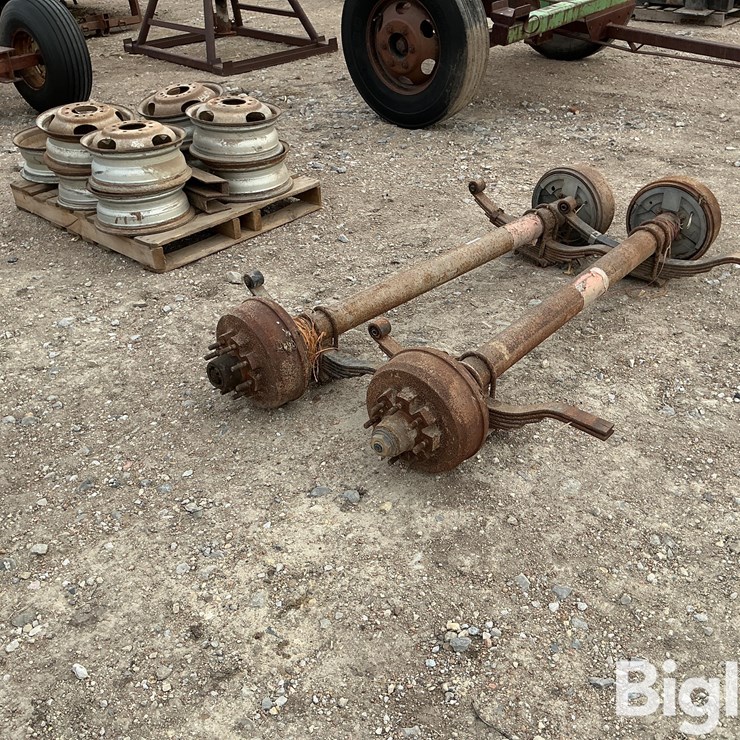 Dexter Dually Trailer Axles W/wheels