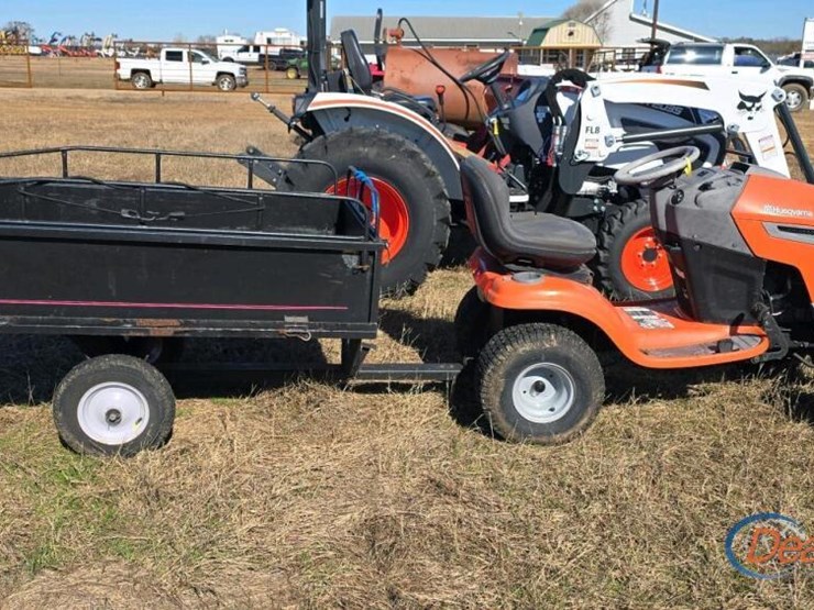husqvarna-tractor,-s/n-45005-w/-trailer:-23hp-image-6