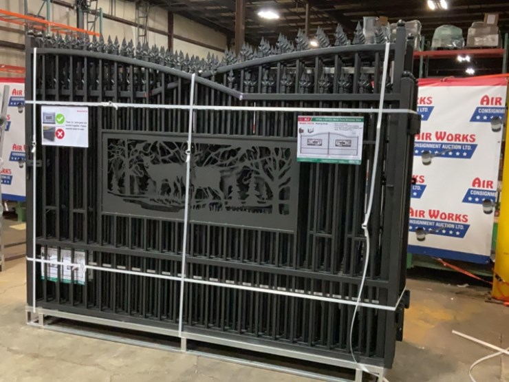 (inv.53029)-new-unused-kj-k0720-metal-driveway-gate-with-deer-motif,-20'-wide-x-7'-tall-image-4